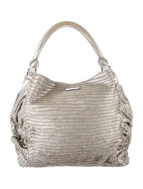 Burberry Prorsum Straw Whipstitch Hobo w/Tags 